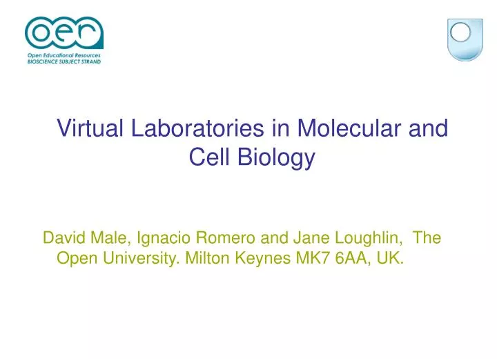 virtual laboratories in molecular and cell biology