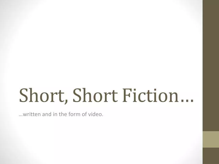 short short fiction