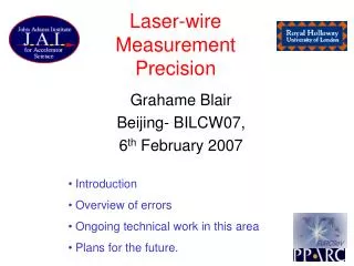 Laser-wire Measurement Precision