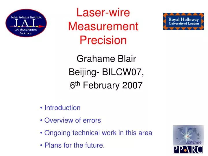 laser wire measurement precision