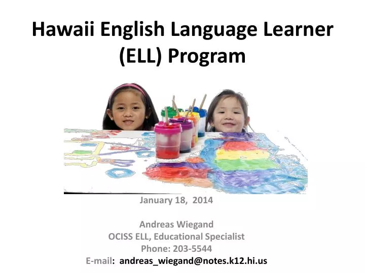 hawaii english language learner ell program