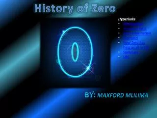 History of Zero