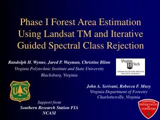 Phase I Forest Area Estimation Using Landsat TM and Iterative Guided Spectral Class Rejection