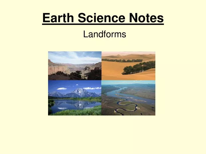 earth science notes