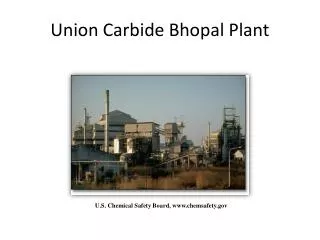 Union Carbide Bhopal Plant