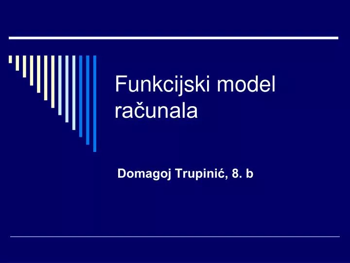 funkcijski model ra unala