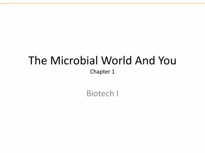 the microbial world and you chapter 1