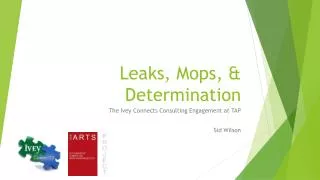 Leaks, Mops , &amp; Determination