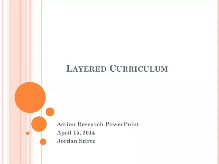 layered curriculum