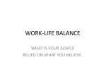 WORK-LIFE BALANCE - slide 1
