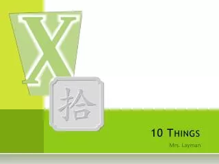 10 Things
