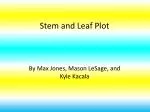 Stem and Leaf Plot - slide 1