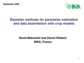 Bayesian methods for parameter estimation and data assimilation with crop models
