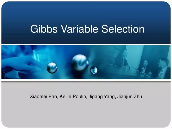 gibbs variable selection