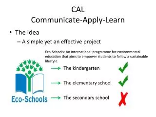 CAL Communicate-Apply-Learn