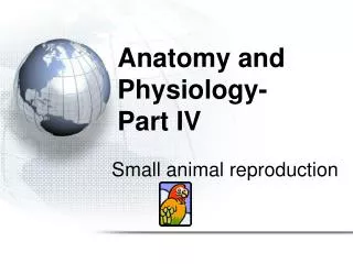 Anatomy and Physiology- Part IV