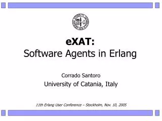 eXAT: Software Agents in Erlang