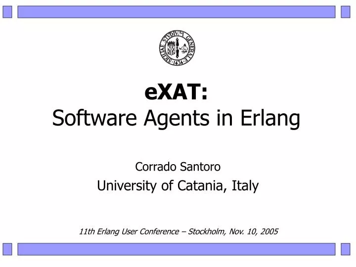 exat software agents in erlang