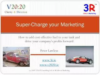 Super-Charge your Marketing