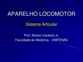 aparelho locomotor