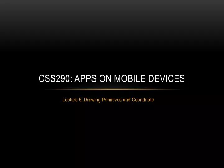css290 apps on mobile devices