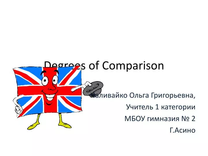 degrees of comparison