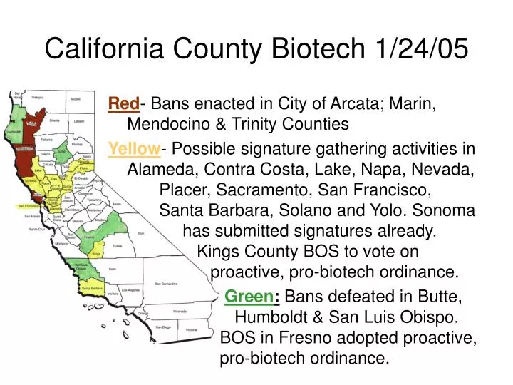 california county biotech 1 24 05