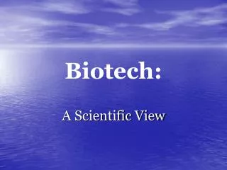 Biotech:
