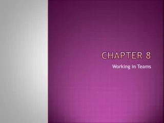 Chapter 8