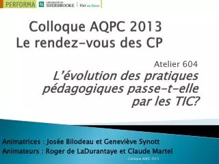 colloque aqpc 2013 le rendez vous des cp