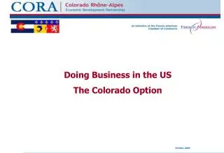 Doing Business in the US The Colorado Option