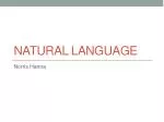 Natural Language - slide 1