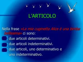 l articolo