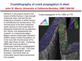 Crack propagation in Fe-12Mn at 77K