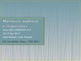 monitoreo auditor a e inspecciones