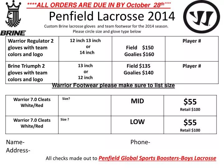 penfield lacrosse 2014