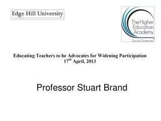 Professor Stuart Brand