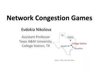 Network Congestion Games