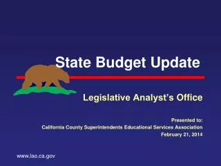 state budget update