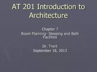 AT 201 Introduction to Architecture
