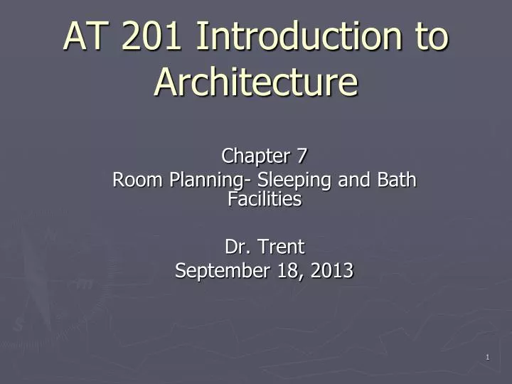 at 201 introduction to architecture