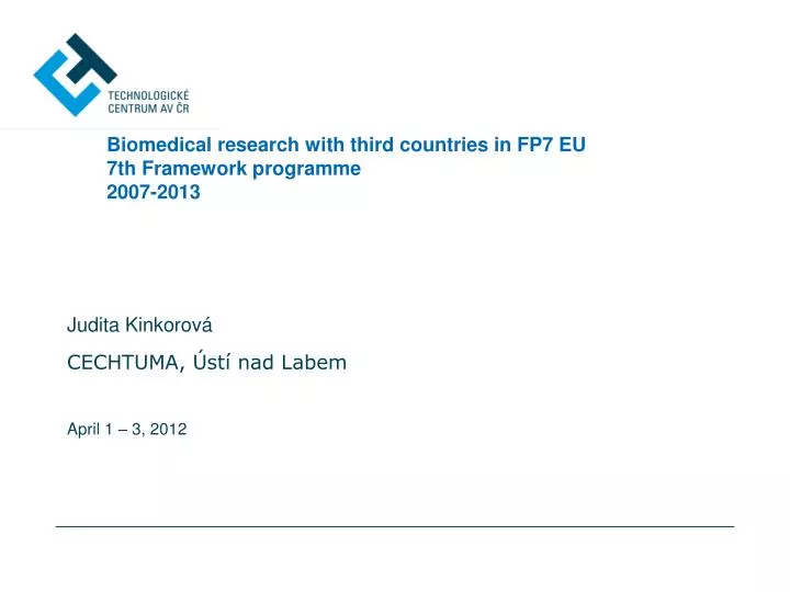 biomedical research with third countries in fp7 eu 7th framework programme 2007 2013
