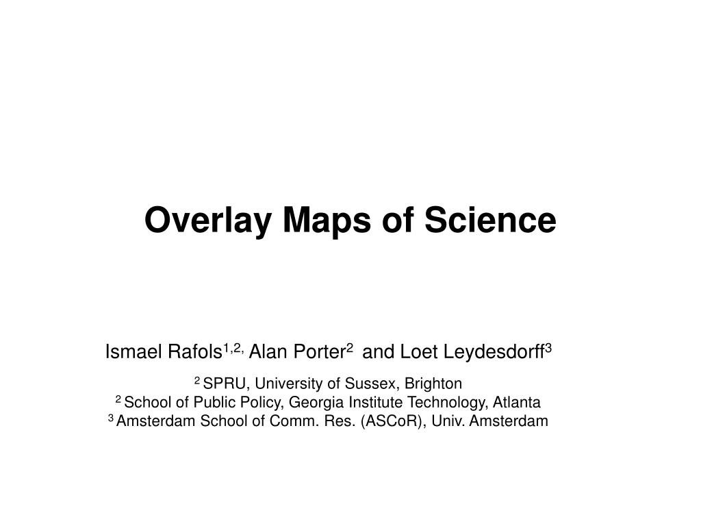 PPT - Global Science Mapping: Interdisciplinary Perspectives PowerPoint ...