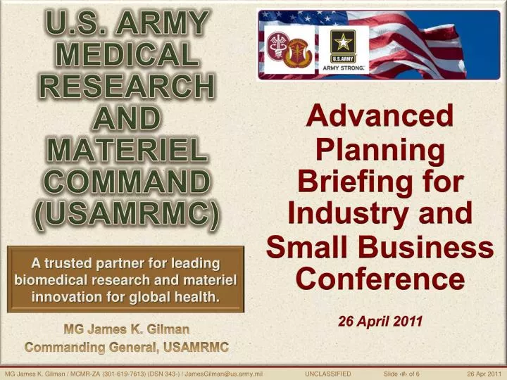 u s army medical research and materiel command usamrmc