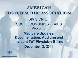AMERICAN OSTEOPATHIC ASSOCIATION