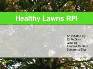 Healthy Lawns RPI