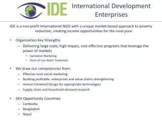 International Development Enterprises