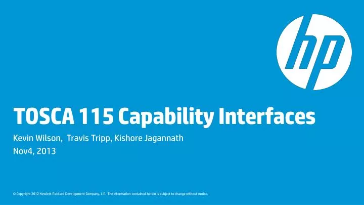 tosca 115 capability interfaces