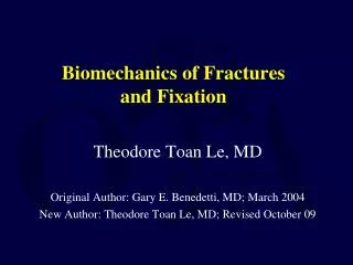 Biomechanics of Fractures and Fixation