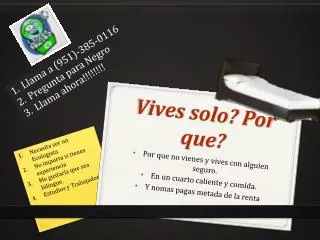 vives solo por que